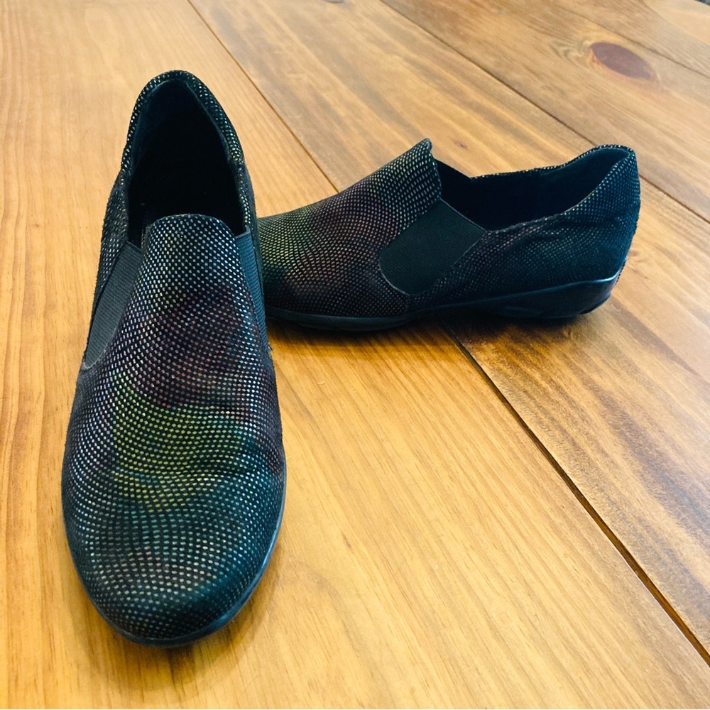 Vaneli Sport Anemone Multicolor Metallic Shimmer Slip On Comfort Shoes